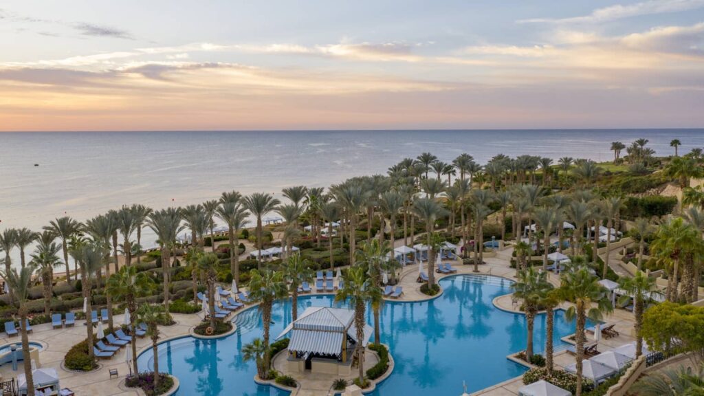 Luxury resort swimming pool with hotel deals in Sharm El Sheikh